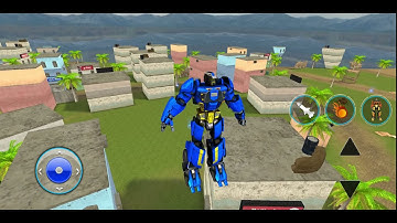 Flying Ghost Robot Car Game: Transform robot Games by Buntoo Games , Android Gameplay.