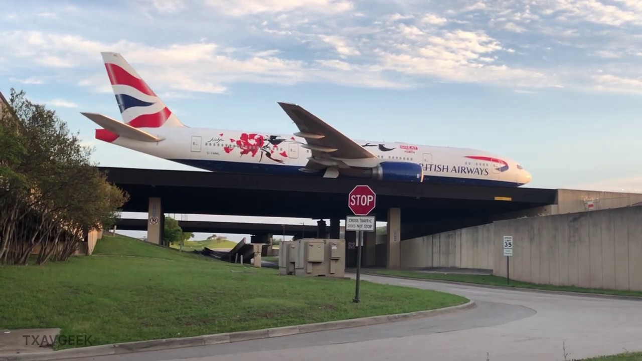 British Airways 772 “G-YMML”  (GREAT Festival of Creativity) visits DFW!