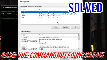 [SOLVED] -bash: vue: command not found | Vue Komut bulunamadı hatası ÇÖZÜMÜ