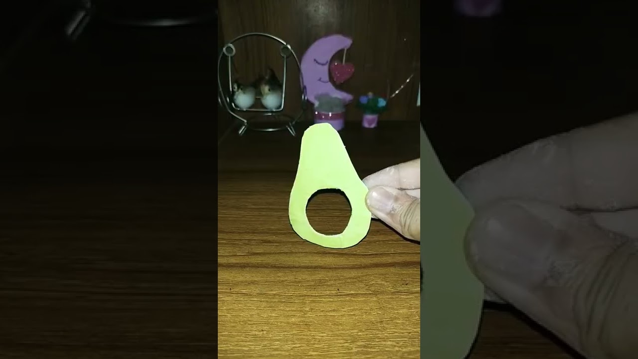 DIY homemade paper mini avocado 🥑 pop it.