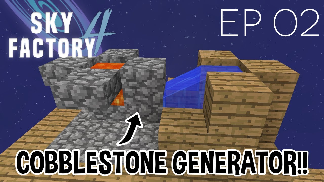 Cobblestone Generator, Clay, Bones, and Gravel!!!! - Sky Factory 4 - Ep ...