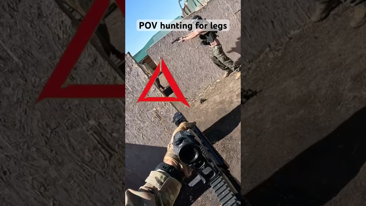 POV shooting at legs + Elite Force HK416 (1/2) 