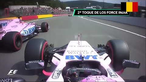 Sergio Pérez vs Esteban Ocon-Belgian DUEL