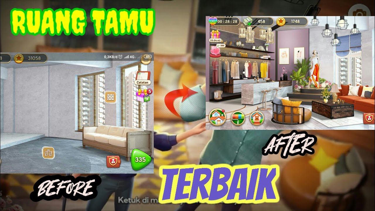 GAME RUMAHKU || RUANG TAMU TERBAIK ||