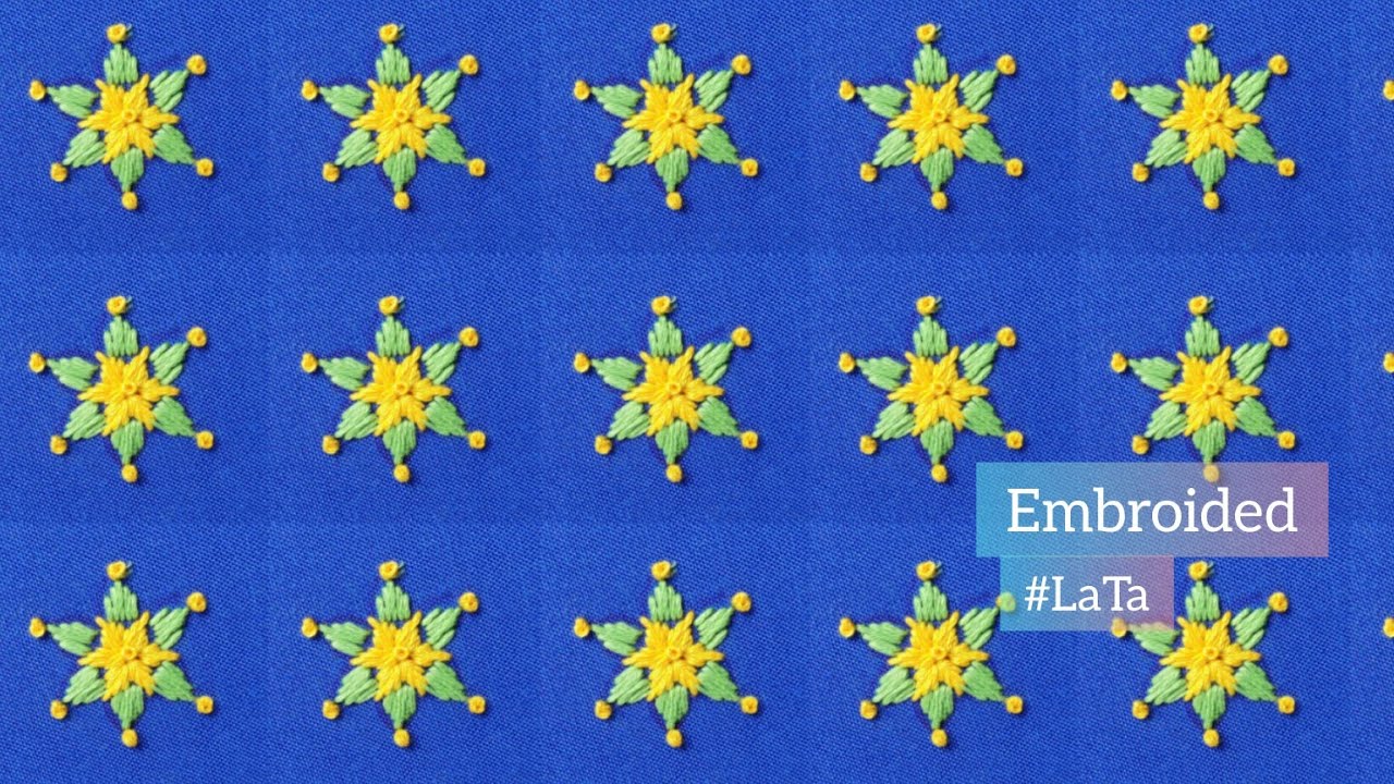 Flower Embroidery Design For Blouse and Saree Simple Hand Embroidery