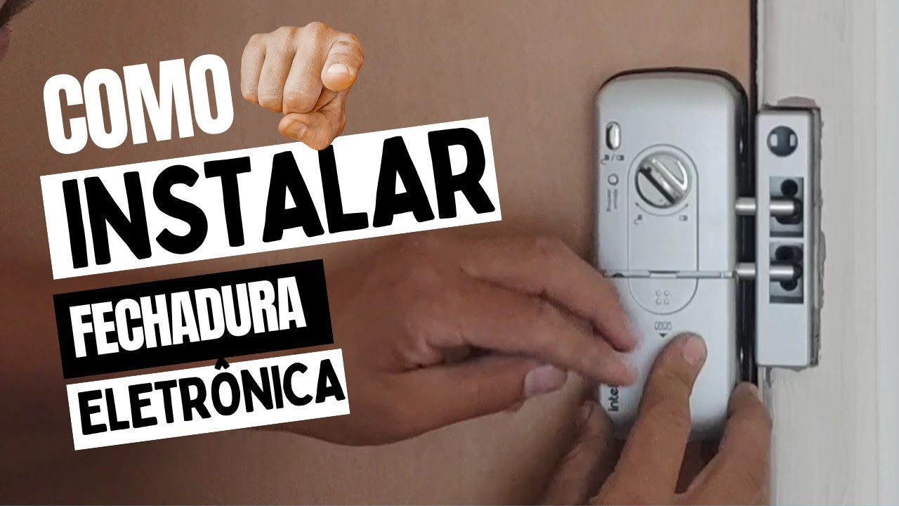 Instala o de fechadura digital touch intelbras passo a passo youtube