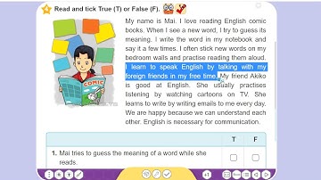 Tiếng Anh 5 Unit 7 Lesson 3:How do you learn English?