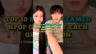 TOP 10 MOST STREAMED KPOP GROUPS OF EACH GENERATION #kpop #top10 #kpopedit #bongbong_kpop88