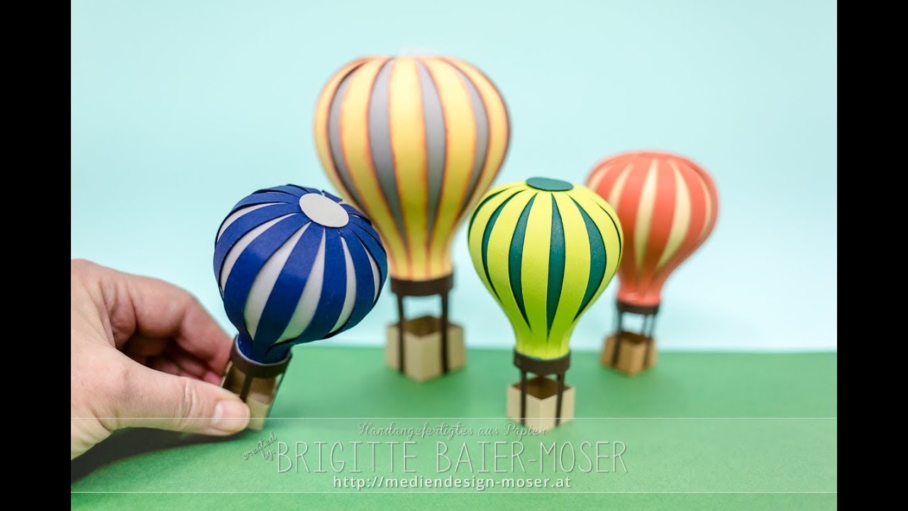 57 Heißluftballon Basteln Papier Anleitung | Unapuerta Quesecierra