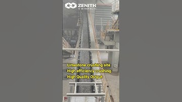 Limestone crushing site High efficiency crushing High Quality Output #aggregate #zenith #crusher
