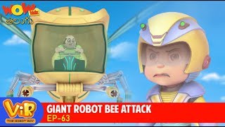 Vir: The Robot Boy Cartoon In Telugu | Telugu Stories | Giant Robot Bee Attack | WowKidz Telugu