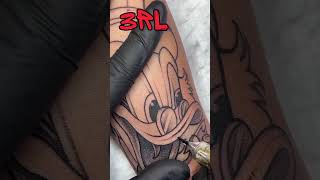 Tattoo Stipple Shading Disney Design w 3 Round Liner
