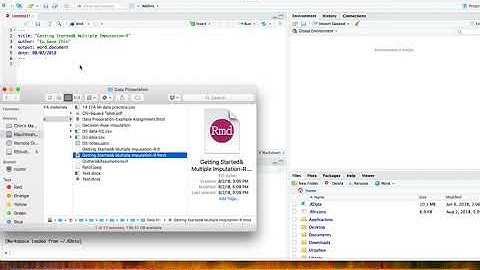 Download R + R Studio and use Markdown