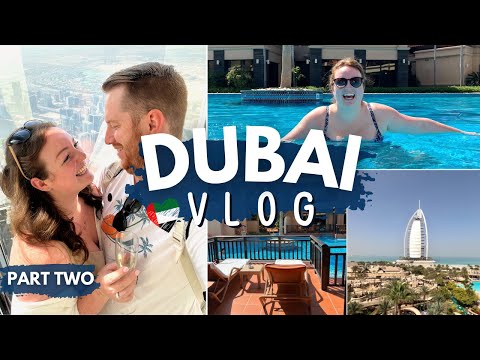 DUBAI VLOG! 🇦🇪 PART TWO • burj khalifa afternoon tea, wild wadi waterpark, 3D mini golf & Dubai mall