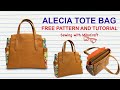 Alecia Tote Bag Tutorial - DIY - Cara Membuat Tas Tote Bag Handmade - Bag Making with Miko Craft