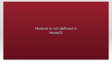 Module is not defined in NodeJS