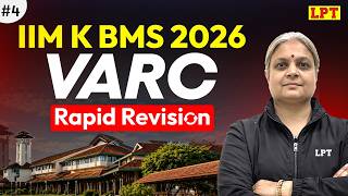 IIM Kozhikode BMS 2026 : VARC Revision | #4 | IIM K BMS Preparation | IPMAT By LPT