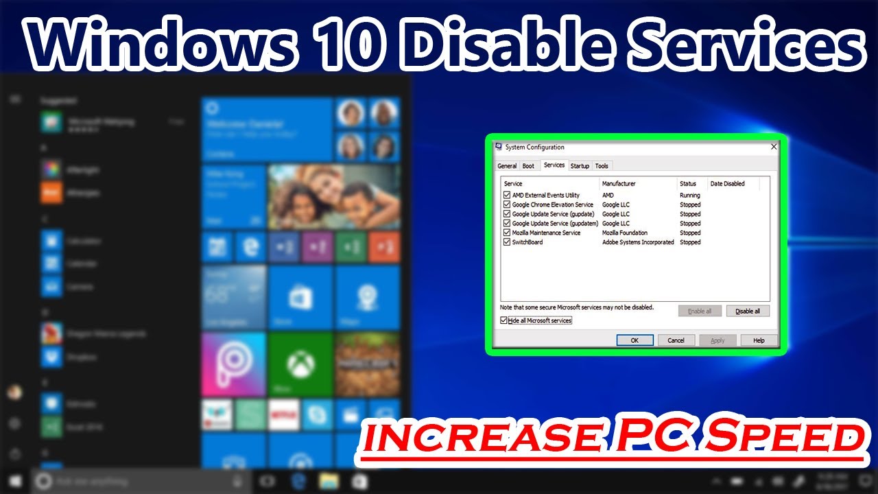 windows 10 services to disable for gaming windows 10 services to disable for gaming