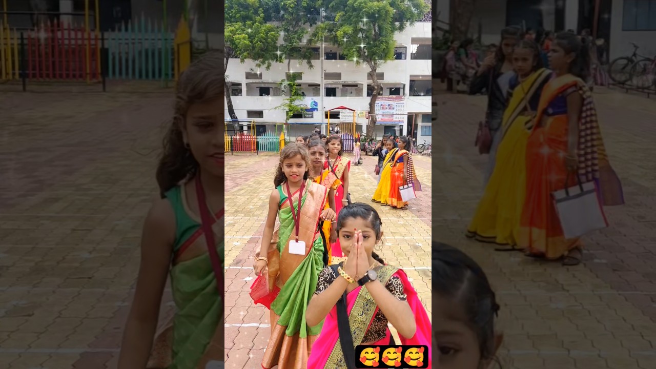 आमच्या गोड गुणी मुली😘🥰#trending #school #dance #music #shorts #hindi#navaratri
