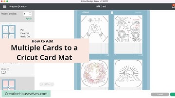How to Add Multiple Different Cards to a Cricut Card Mat