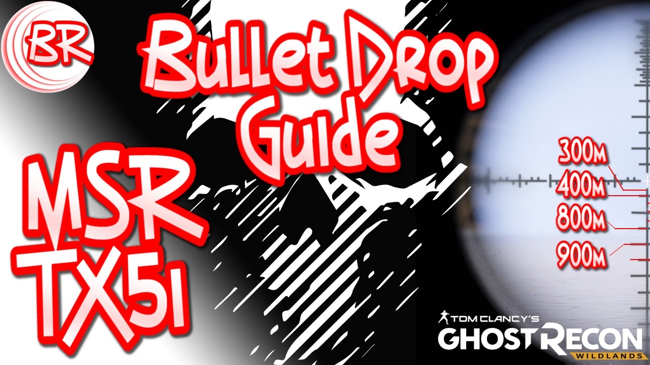 Ghost Recon Wildlands Bullet Drop Chart