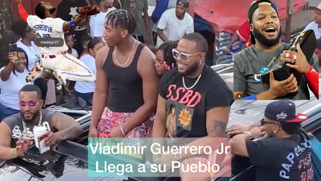 Asi recibe el pueblo a Vladimir Guerrero Jr llegando a la República Dominicana, Don Gregorio, 