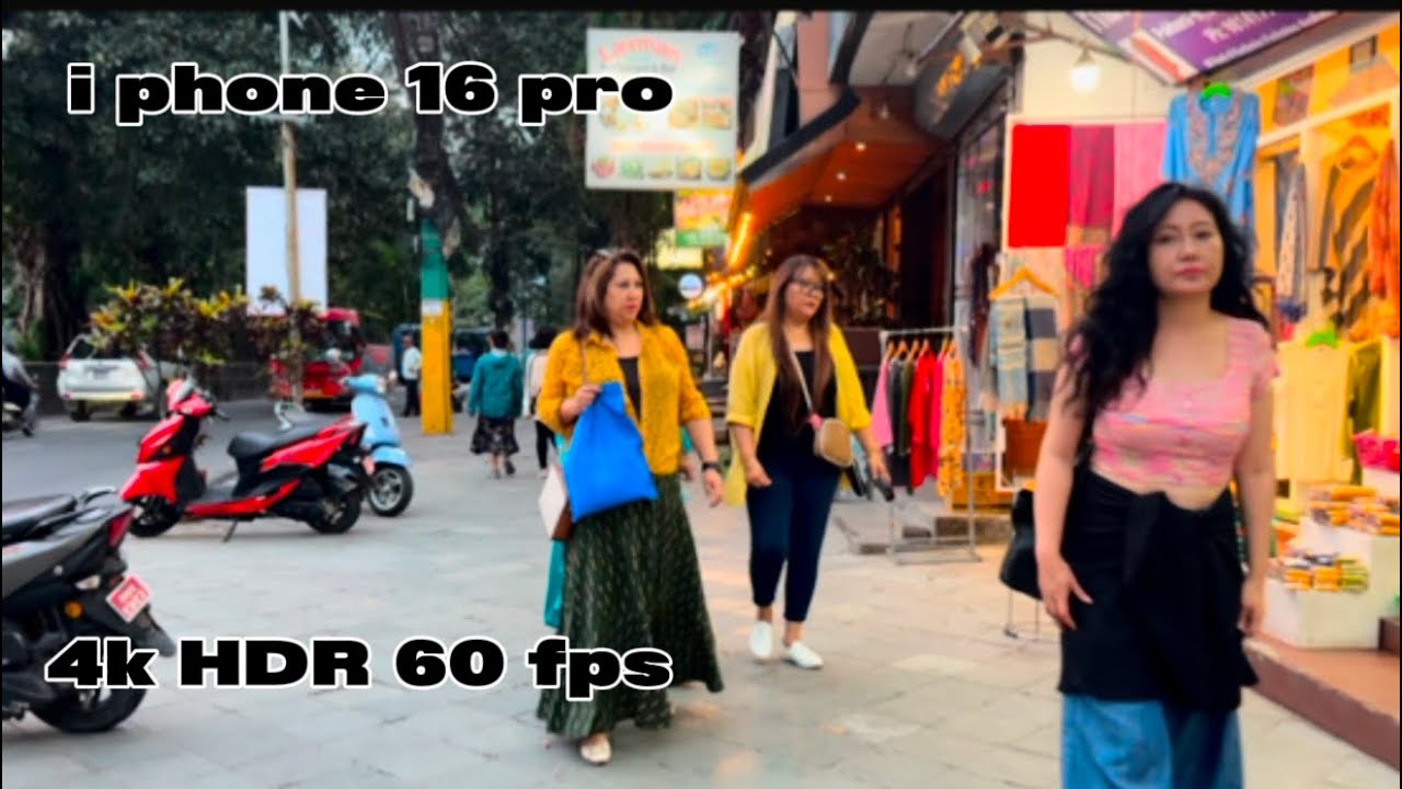 I phone 16 pro max camera tast-4k 60fps HDR pro Res 