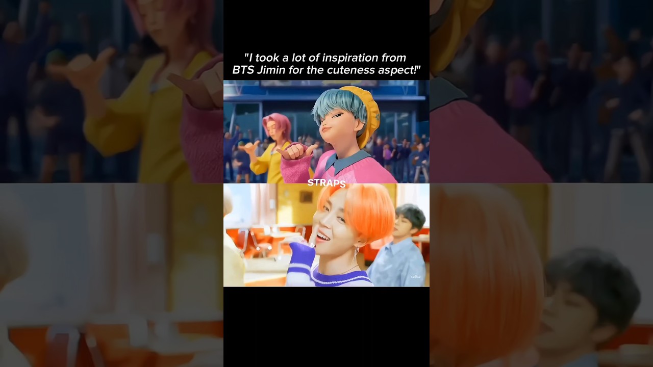 JIMIN inspired the creation and character of ''Baby Saja'' 🍭🩷🩵  overlay cr goes to asgv overlays