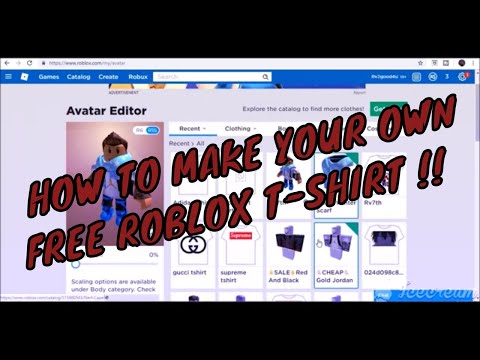 Tutorial How To Make Your Own Free Roblox T Shirt 2019 2020 Youtube - make your own roblox shirt for free