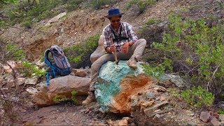 Buscando en la montaña encontre enorme mineral | hallazgo piedra en el rio #3