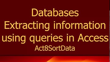 Producing basic statistics in Access using a query