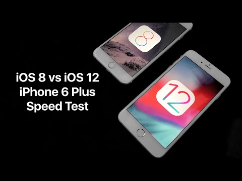 आईफोन 6 प्लस पर आईओएस 8 बनाम आईओएस 12 स्पीड टेस्ट