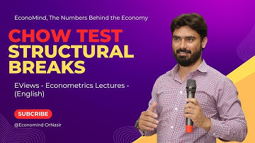 Chow test| Eviews| Econometrics | Structural Breaks