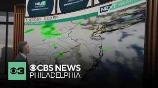 Mostly cloudy, mainly dry Tuesday night in Philadelphia region