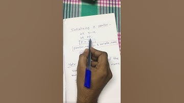 What is pointer ?Declaring and initializing a pointer ?