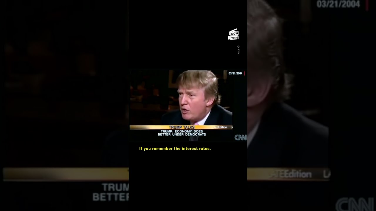 Donald Trump In 2004 Democrats Are Better For U S Economy