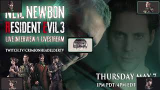 Resident Evil 3 Livestream Interview Neil Newbon Nicholai & Nemesis actor