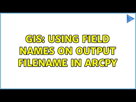 GIS: Using field