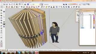 Анимация открывания двери в SketchUp open door animation