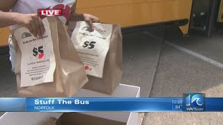 Aubrey Aquino helps 'Stuff the Bus' in Norfolk