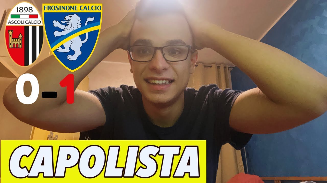 FROSINONE CAPOLISTA ASSOLUTA POST PARTITA ASCOLI FROSINONE 0 1 YouTube