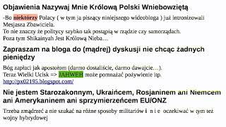 Systemowa Intronizacja Niełatwa -- Naiwność Ledwo Sic... Bierzmowanych Katolików Nie Zna Granic