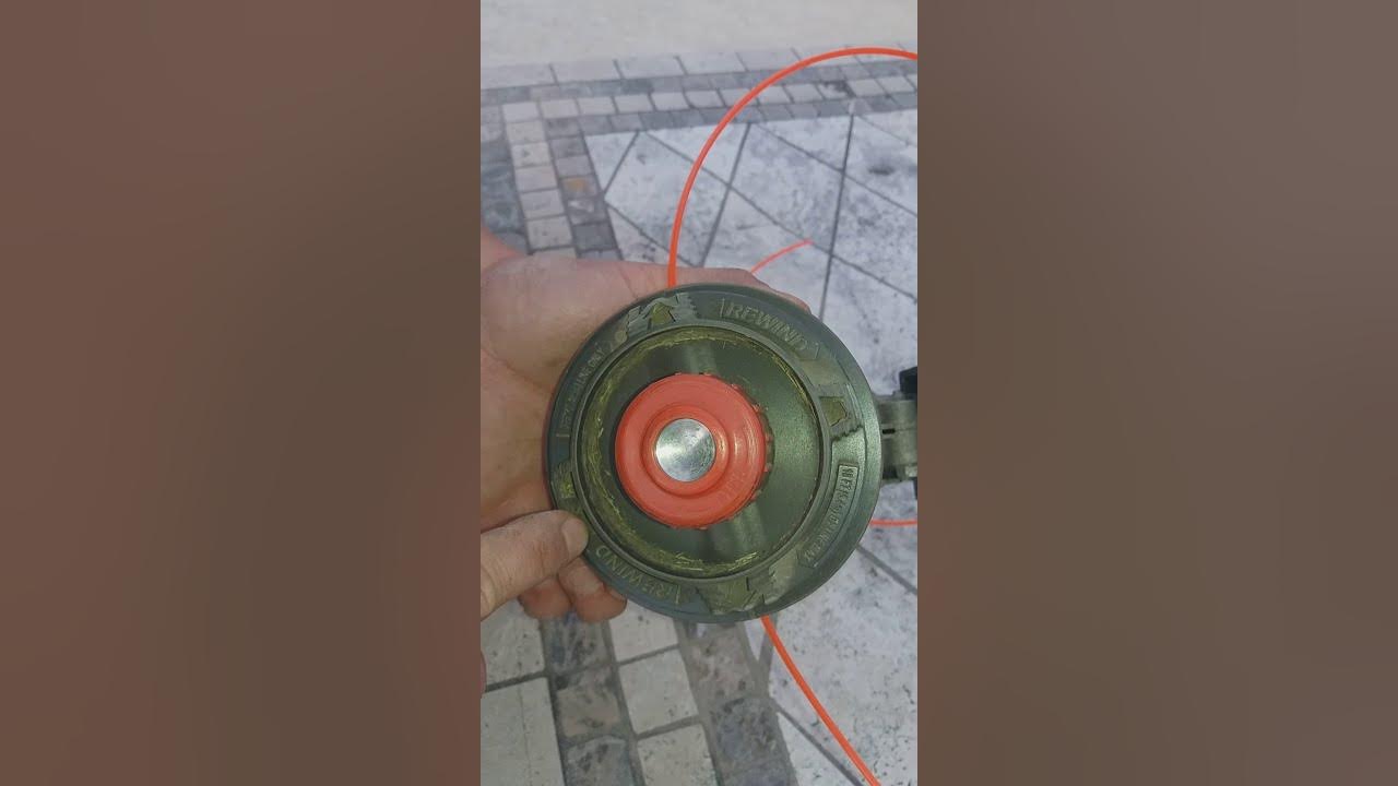 Super Easy way to restring your gas or electric trimmer head change