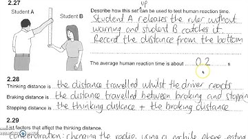 EDEXCEL GCSE PHYSICS - P2 (Forces and Motion) Video Lesson - Part 2