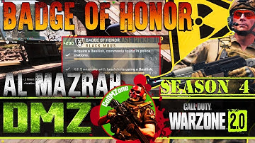 BADGE OF HONOR Basilisk Kill 9 enemies with headshots | DMZ Gameplay | CoD Warzone 2.0