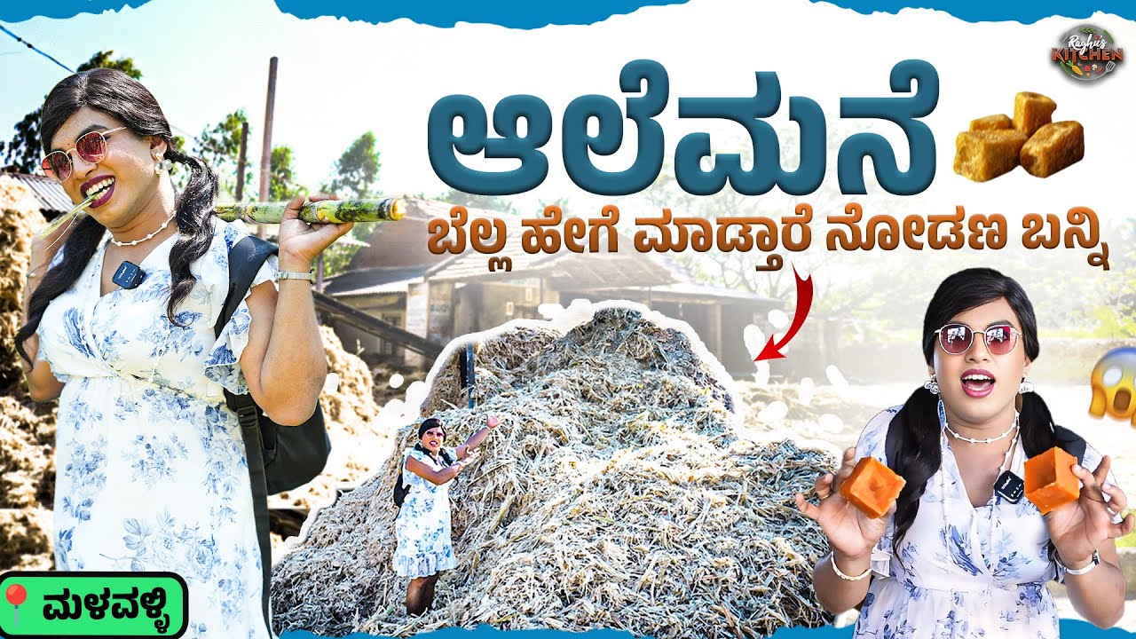 ಆಲೆಮನೆ | ಕಬ್ಬಿನಿಂದ ಬೆಲ್ಲ ಹೇಗೆ ಮಾಡ್ತಾರೆ ನೋಡಿ😱 |Jaggery making | Malavalli Mandya | Raghu’s kitchen