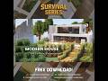 Minecraft Modern House - Mountain Biome by JSTCreations #survivalminecraft #jstcreations #minecraft
