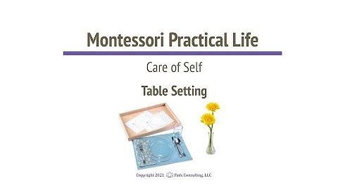 Montessori PL 03-07 Table Setting