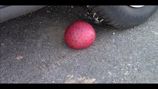 Experiment Car vs Orbeez Water Balloon, Spoiled Food | Crushing Crunchy & Soft Things by Car screenshot 4
