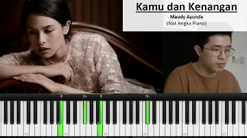 Maudy Ayunda - Kamu & Kenangan (Piano Tutorial + Not Angka)